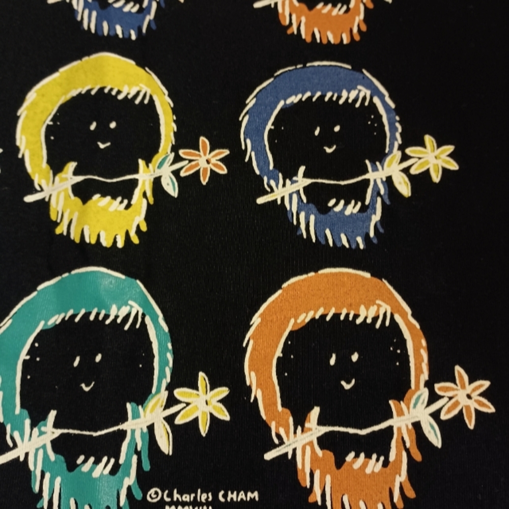 Orangutan by Charles Cham Women's Black Tee-2008 - Picture 4 of 8